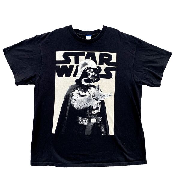 VTG Star Wars T-Shirt Men's XL Darth Vader Lucas Film Graphic Tee Streetwear Y2k - Picture 1 of 10